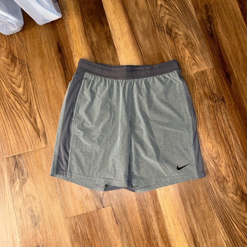 Nike Gray Athletic Shorts Lightweight Breathable
